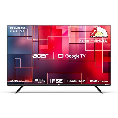 acer 109 cm (43 inches) G Plus Series Full HD LED Smart Google TV AR43FDGGR2841AD