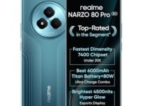realme NARZO 80 Pro 5G (Racing Green,8GB+256GB) | Segment's 1st MediaTek Dimensity 7400 Chipset | 6000mAh Titan Battery + 80W Ultra Charge | 4500nits HyperGlow Esports Display | IP69 Waterproof