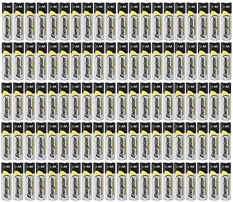 100 count Energizer Industrial AA EN91 Alkaline 1.5v Batteries LR06