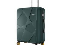 Safari Polypropylene Spinner Pentagon Pro 8 Wheels 66Cm Medium Size Checkin Trolley Bag, Hard Case 360º Wheeling Luggage for Men & Women, Travel Bag, Suitcase for Travel, Dusk Green