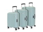 American Tourister PP Liftoff+ with TSA Lock & 8 Wheel, 3Pc Set (Small +Medium +Large) Hard Check-in Suitcase for Travel/Trolley Bag for Travel/Travel Bag with Double Wheel - Seafoam Blue, 79 cm