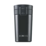 Borosil - vacuum insulated Hydra Coffeemate stainless Steel travel mug - spill proof - hot and cold_BT300BLK110_300ml