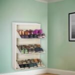 DELITE KOM Metal Shoe Rack for Home | 24" Wide 6 Shelf | Shoe Cabinet for Home with Lock | Double Decker | Wall Mount - DIY | Sandal Shoe Organizer Stand | 100% Powder Coated