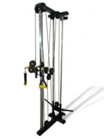 GYM24 EQUIPMENTS Equipment Incline Wall Mounted Dual Cable Steel Crossover Wm-101 For Lats Pull Down Chest BI-TRI Rowing Workout, 100 kilograms
