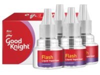 Good knight Flash Liquid Vaporiser | Pack of 4 (45ml each) | Lavender Fragrance | 2x Faster Than Before | Mosquito Repellent Refill | India’s Most Powerful Liquid Vaporizer