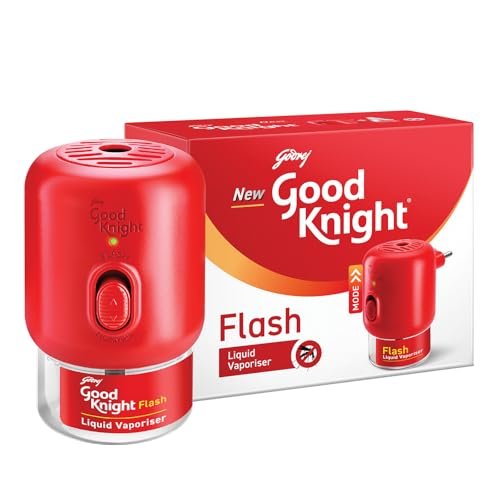 Good knight Flash Liquid Vaporiser – Combo Pack | Machine + Refill | 2x Faster Than Before | Mosquito Repellent Refill | India’s Most Powerful Liquid Vaporizer