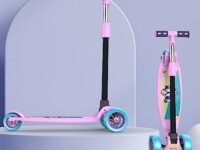 Lifelong LLKS03 Foldable Kick Skating Cycle| Skate Scooter for Kids(Max User Weight: 50Kg) Kids Scooter (Pink, Blue)