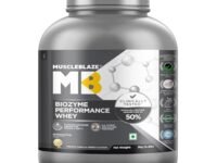 MuscleBlaze Biozyme Performance Whey Protein Powder, French Vanilla Creme (2kg / 4.4lbs) | 25g Protein Per Scoop | Clinically Tested 50% Higher Protein Absorption
