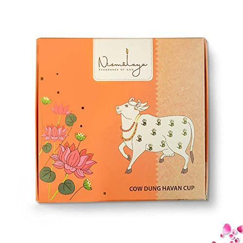 Nirmalaya Premium Cow Dung Sambrani Havan Cups | Pack of 15 | 100% Natural Organic Cups | Blend of Guggal, Lobaan, Jatamassi & Natural Herbs | Ideal for Pooja, Meditation, Yoga and Aromatherapy