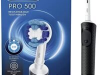 Oral-B Pro 500 Electric Toothbrush with (1) Brush Head, Rechargeable, Black