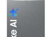 Samsung 350 L, 2 Star, Convertible 5-in-1, Digital Inverter, Frost Free Double Door, WiFi Enabled Bespoke AI Refrigerator (RT38DG5A2BSLHL, Ez Clean Steel/Real Steel)
