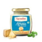 Sorrentina Creamy White Pasta Sauce 330g I With Real Cheddar Cheese & Italian Herbs I Vegetarian I Easy to Cook (10 min) I Alfredo Sauce for Kids I Liquid Cheese Spread for Pizza