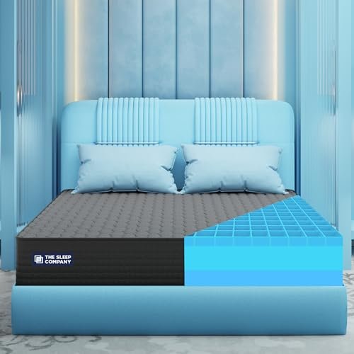 The Sleep Company SmartGRID Orthopedic Pro - Doctor Recommended Mattress | Japanese Patented Technology | 5 Zone Support for Back Pain Relief | 10 Year Warranty | King Size Firm Bed Mattress 78x72x10