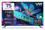 VW 190 cm (75 inches) Pro Series 4K Ultra HD Smart QLED Google TV VW75GQ1