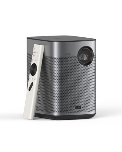 XGIMI Halo+ GTV 2024 NEW Portable Projector, Google TV with Licensed Netflix, 700 ISO Lumens, 2 x 5W Harman Kardon Speakers, Auto Focus, ISA, Wi-Fi, Built-in Battery with 2.5 Hours Playtime