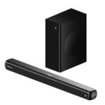 boAt 2025 Launch Aavante 2.1 1600D, Dolby Audio, 160W Signature Sound, 2.1CH with Wired Subwoofer, Multiple Ports & EQ Modes, Bluetooth Sound bar, Home Theatre Soundbar Speaker (Premium Black)