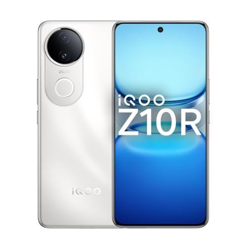 iQOO Z10R 5G (Moonstone, 8GB RAM, 128GB Storage) | 32MP 4K Selfie Camera | Quad-Curved AMOLED Display | Dimensity 7400 Processor with 750K+ AnTuTu