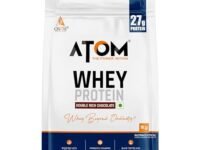 AS-IT-IS Nutrition ATOM Whey Protein 1kg | 27g protein | Isolate & Concentrate | Double Rich Chocolate | USA Labdoor Certified | With Digestive Enzymes for better absorption