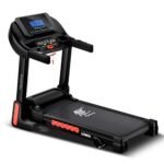 Lifelong FitPro Motorized Treadmill for Home (4HP Peak) | 3-Level Manual Incline | Rubberies Shock Absorption | Foldable Hydraulic | 12 Preset Workouts | 14km/hr | 100Kg | Bluetooth (LLTM033)