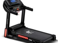 Lifelong FitPro Motorized Treadmill for Home (4HP Peak) | 3-Level Manual Incline | Rubberies Shock Absorption | Foldable Hydraulic | 12 Preset Workouts | 14km/hr | 100Kg | Bluetooth (LLTM033)