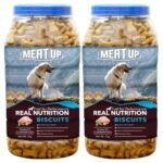 Meat Up Chicken Flavour Real Chicken Biscuit For All Life Stages Dog, 1kg (Buy 1 Get 1 Free)