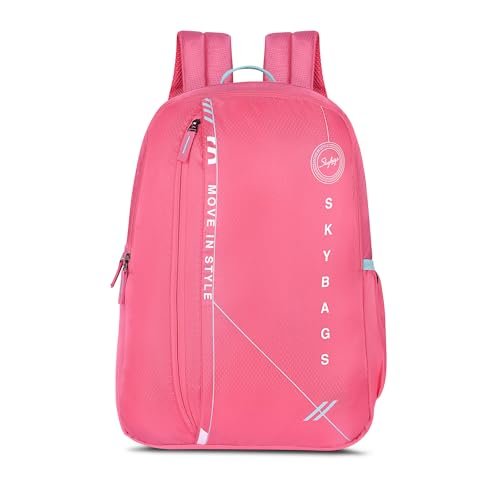 Skybags Unisex Brat 20L Premium Polyester Adjustable Straps 4 Compartment Backpack (E) Coral