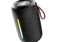 boAt Stone 352 Pro/Stone 358 Pro w/ 14W Signature Sound, Up to 12 Hours Playback, RGB LEDs, TWS Feature, Built-in Mic, BTv5.3, Free Music Streaming on JioSaavn Bluetooth Speaker (Raging Black)