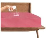 Trance Cotton Feel Terry Ultra Soft Waterproof Mattress Protector | Breathable - Hypoallergenic Mattresses Cover (72x72 inch | 6x6 feet, Pink - Pack of 1)