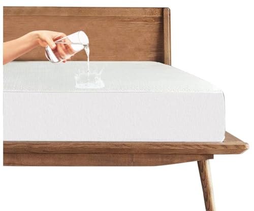 Trance Cotton Feel Terry Ultra Soft Waterproof Mattress Protector | Breathable - Hypoallergenic Mattresses Cover (75x48 inch | 6.25x4 feet, White - Pack of 1)