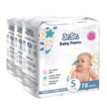 Jr. Sr. Baby Diaper Pants with Advanced Leak Protection | Soft & Comfortable| Small | 4-8 Kg | 234 Counts | Pack of 3