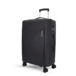 KAMILIANT by American Tourister Medium Savvy 70 Cms Check-in (PP) Hard Sided 8 Wheels Spinner Luggage/Suitcase/Trolley Bag (Black) (Double Wheel)