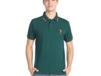 U.S. POLO ASSN. Men's Tipped Collar Pure Cotton Slim Fit Polo Shirt
