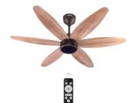 ACTIVA JETTA 1200MM BLDC Ceiling Fan | 28W | 6 Wooden-Finish Blades | 7 LED Lights | Remote | Noiseless | BEE 5-Star Rated | Energy Efficient | 5 Years Warranty (Rose Wood)
