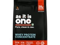 AS-IT-IS ONE Whey Protein Concentrate I Pure, Clean & Raw I 28g Protein per Serve, Unflavoured I No Amino Spike OR Heavy Metals I Labdoor & Trustified Certified I Protein for All Ages Adults