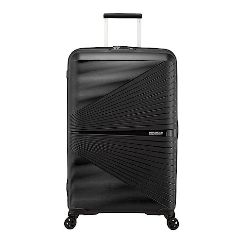 American Tourister Amt Airconic 77 Cm Check-In Polypropylene Hard-Sided 8 Spinner Trolley Suitcase (Black)