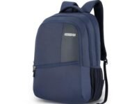 American Tourister Valex The 5 Compartment Laptop Backpack With 17'' Inch Laptop Compartment, 28 L Capacity, External Bottle Holder, And An Organizer For Unisex,Navy