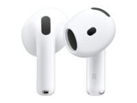 Apple AirPods 4 Wireless Earbuds, Bluetooth Headphones, Personalised Spatial Audio, Sweat and Water Resistant, USB-C Charging Case, H2 Chip, Up to 30 Hours of Battery Life, Effortless Setup for iPhone