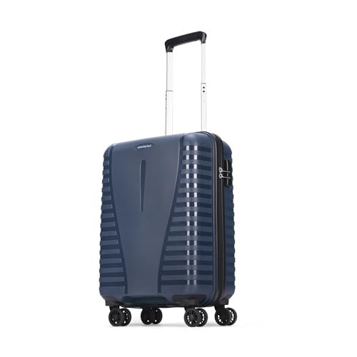 Aristocrat Cabin Polypropylene Airpro 55 Cm(Small) 8 Spinner Wheels Trolley Bags For Travel Hard Case Luggage, Lightweight Bag With Combination Lock & Robust Trolley With 7 Years Warranty (Blue)