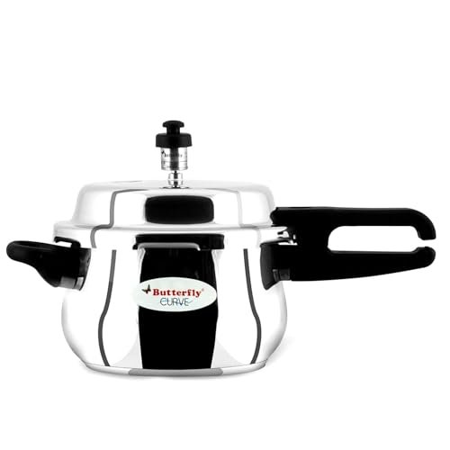 Butterfly Curve Stainless Steel Outer Lid Pressure Cooker, 3 Litre