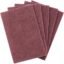 Chef Grade, Non Scratch Large Red Scouring Pads 5 Pack. Non-Metal Scour Cleaning Tool is The Best Heavy Duty Kitchen Dish Scrubber. Clean Any Steel Pot, Pan or Grill with a Reusable Scourer Pad