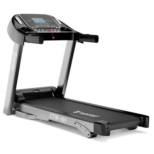 Cockatoo CTM-101 Stainless-Steel Manual Incline 2.5 HP - 5 HP Peak DC Motorised Treadmill for Home Use, Others (Black) Iso Certified (DIY Installation)