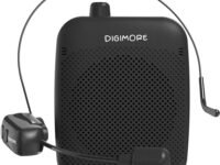 DIGIMORE Wireless Voice Amplifier for Teachers with Bluetooth | 10-Hr Battery | 10W Speaker | Wireless Headset Mic for Tour Guides, Teaching Mic, Factory Visits & PA System (D-1200 WL)