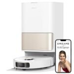 DREAME L10S Pro Ultra Robotic Vacuum Cleaner, Heat Robot with Mop, Mop Extend, 7000Pa Suction, Auto Care and Maintenance, 58 Hot Water Self-Cleaning, Obstacle Avoidance, White, 220 Minutes