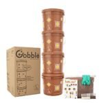 Daily Dump Gobble Senior Aerobic Compost Kit (15 litres x 4) I Easy & Smell Free I for Converting All Kinds of Kitchen Food Waste Into Fertilizer (Manure)