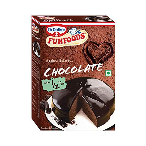 Dr. Oetker FunFoods Eggless Cake Mix Chocolate, 250gm, Chocolate