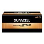 Duracell MN1500BKD Alkaline Battery with Duralock, Size Aa, Shape, (Pack of 144)