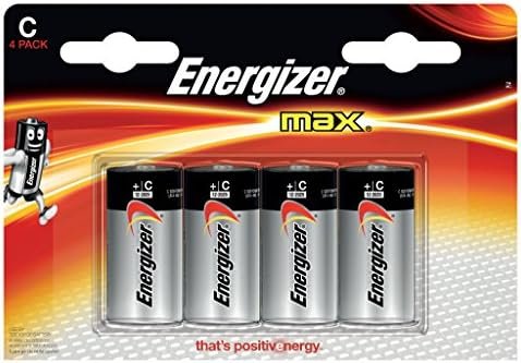 Energizer Max Premium C Batteries, Alkaline C Cell Battery (4 Count) E93BP-4
