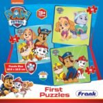 Frank Paw Patrol First Puzzles - A Set of 3 Jigsaw Puzzle for Kids Above 3+ Years - Fun & Challenging Brain Booster Games - for Focus and Memory - 70301