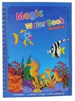 GLUN® Water Magic Book, Magic Doodle Pen, Coloring Doodle Drawing Board Games for Kids, Educational Toy for Growing Kids (Theme 9)
