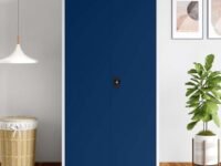 GODREJ INTERIO Almirah Vurv 2-Door Steel Locker Unit Almirah, Cupboard for Clothes (Sapphire Blue), 1-Year Warranty, 1 Locker, 3 Shelves